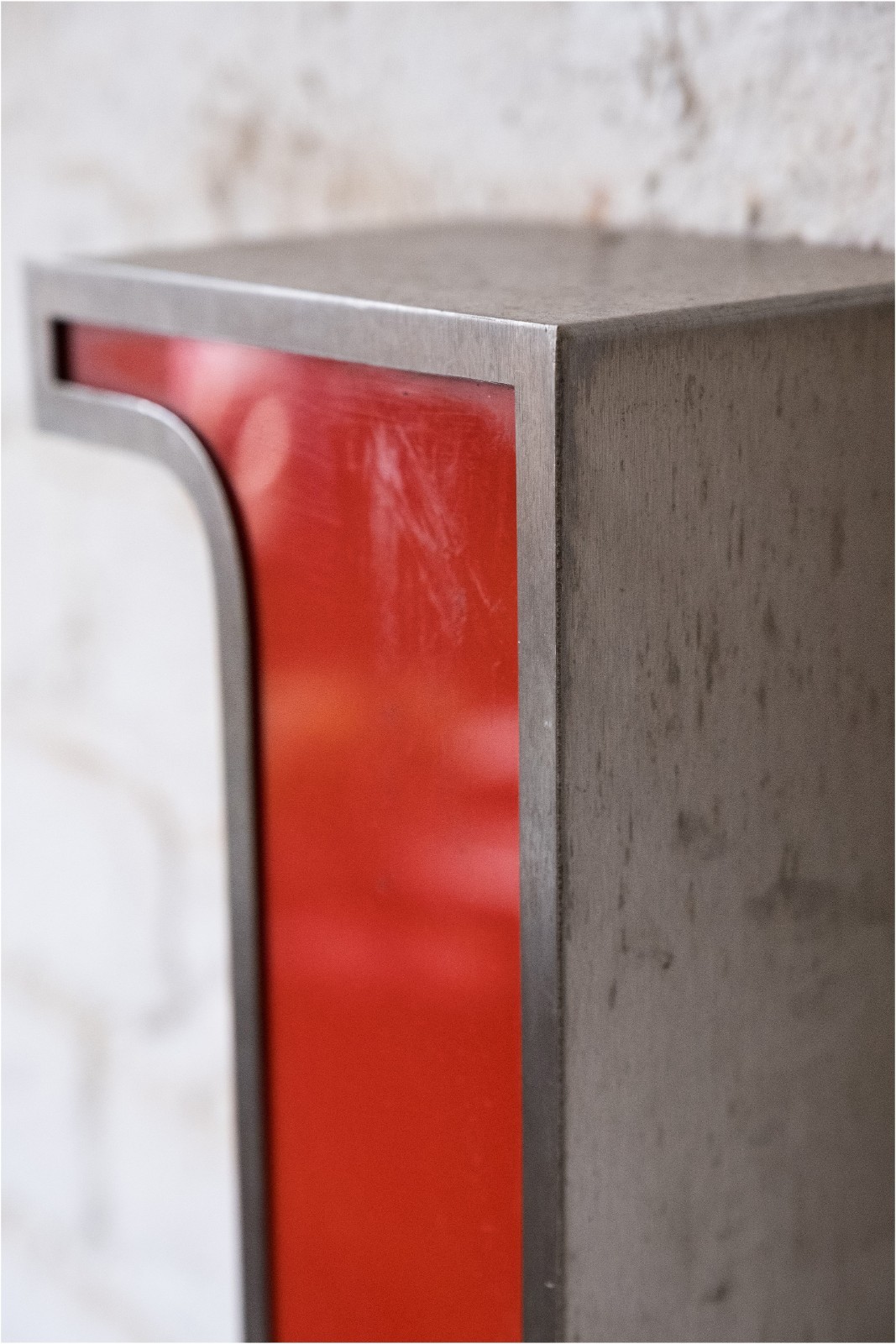 Vintage Metal & Red Perspex Number ’1’ (980)