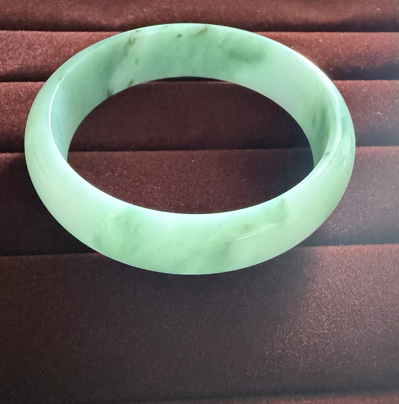 Natural Grade A Burmese Jadeite Bangle