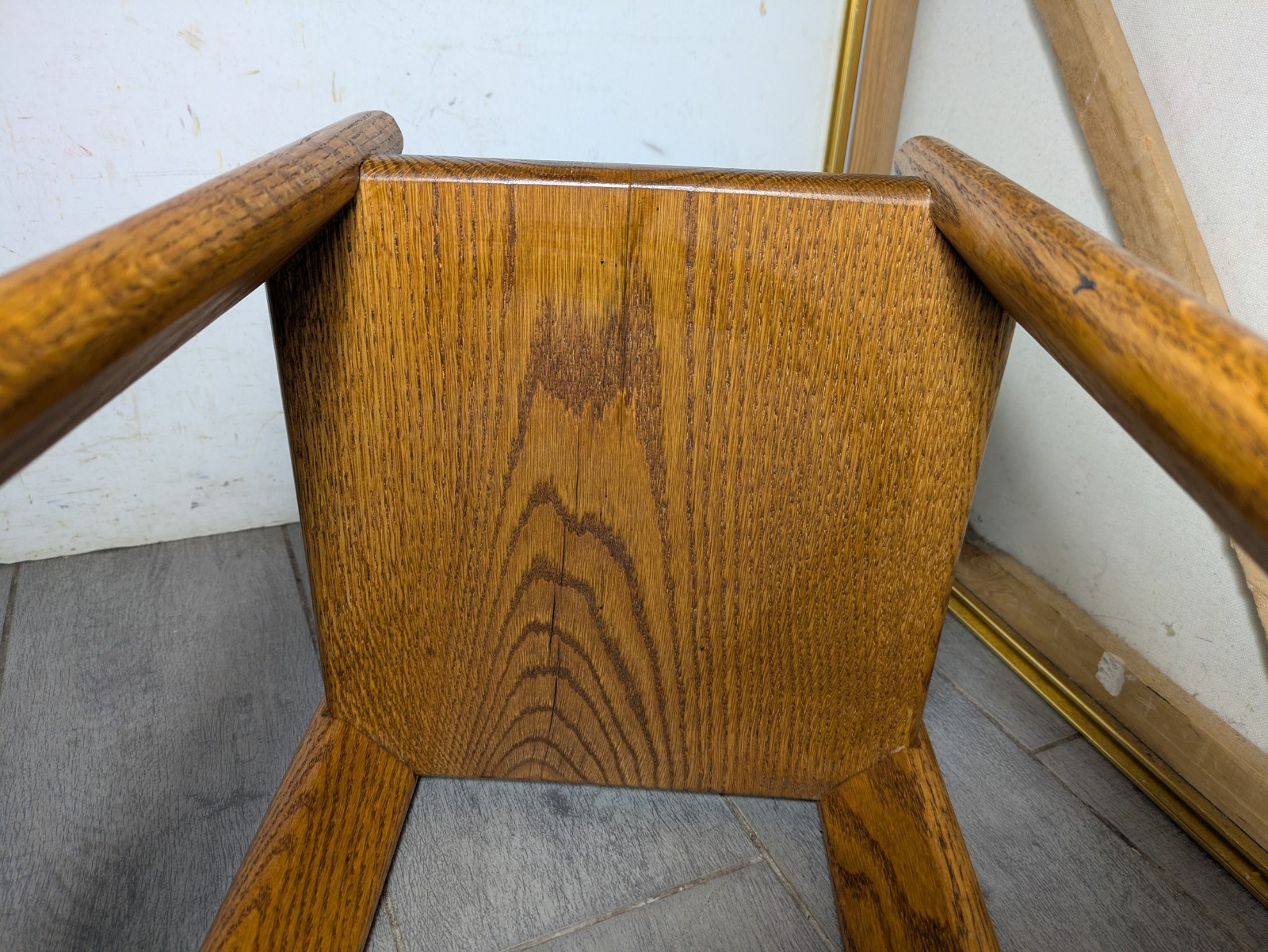 Vintage Rustic Country Mission Solid Oak Wood 2-Tier Plant Stand Fern Table T74