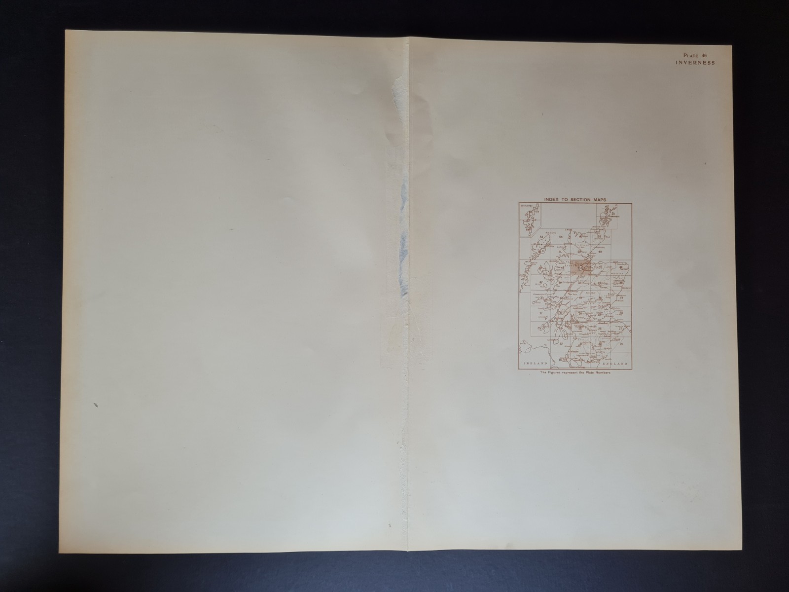 Antique 1912 Map – Inverness – Cromarty – Highlands – Scotland – Bartholomew