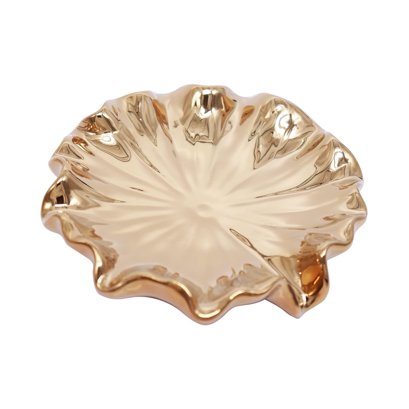 Lotus Leaf Soap Dish Gold Ceramic Soap Holder Self Draining Soap Dish Waterfa…