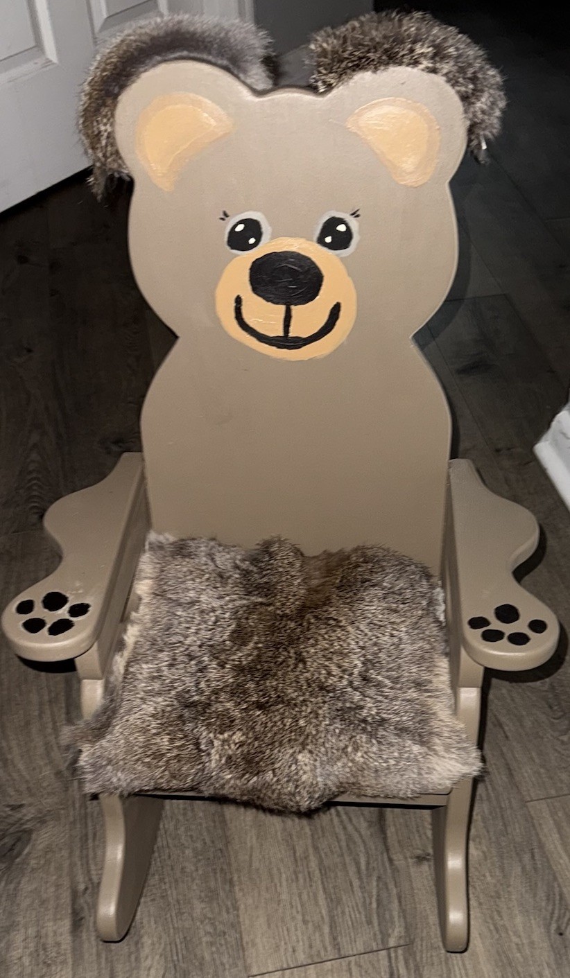 Unique Wooden Child’s Handmade Rocking Chair for Toddlers
