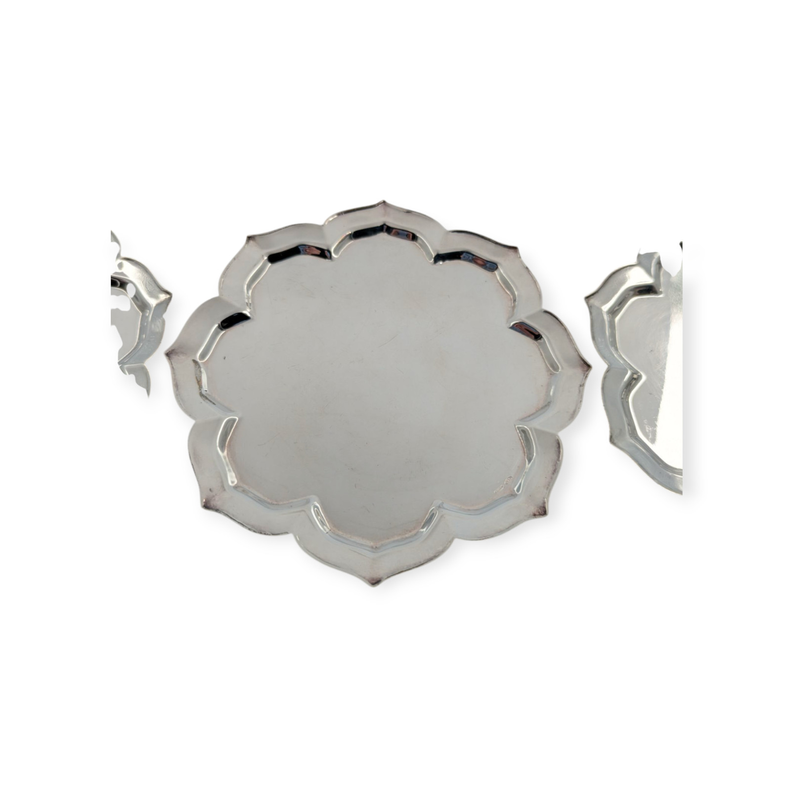 3 Sterling Silver Coasters by Ditty Peto Judith Leiber Italy 5 oz Total Weight
