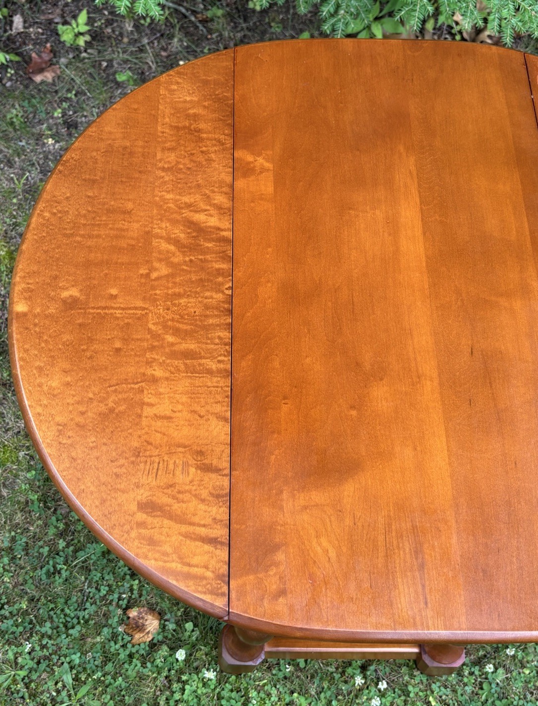Vintage 1972 Athens Table Co Solid Cherry or Maple Drop Leaf Butterfly Table