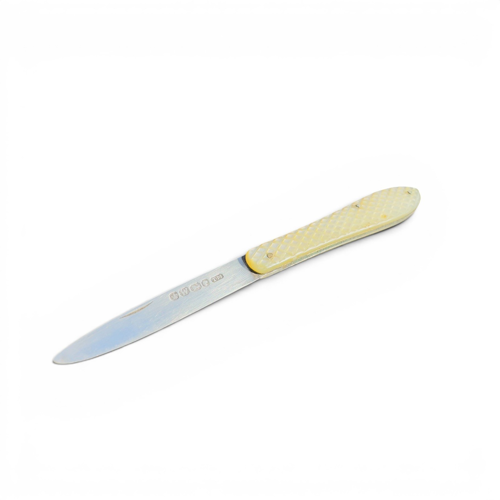 Thomas Marples Sterling Silver Mother of Pearl Fruit Knife 1864-1894