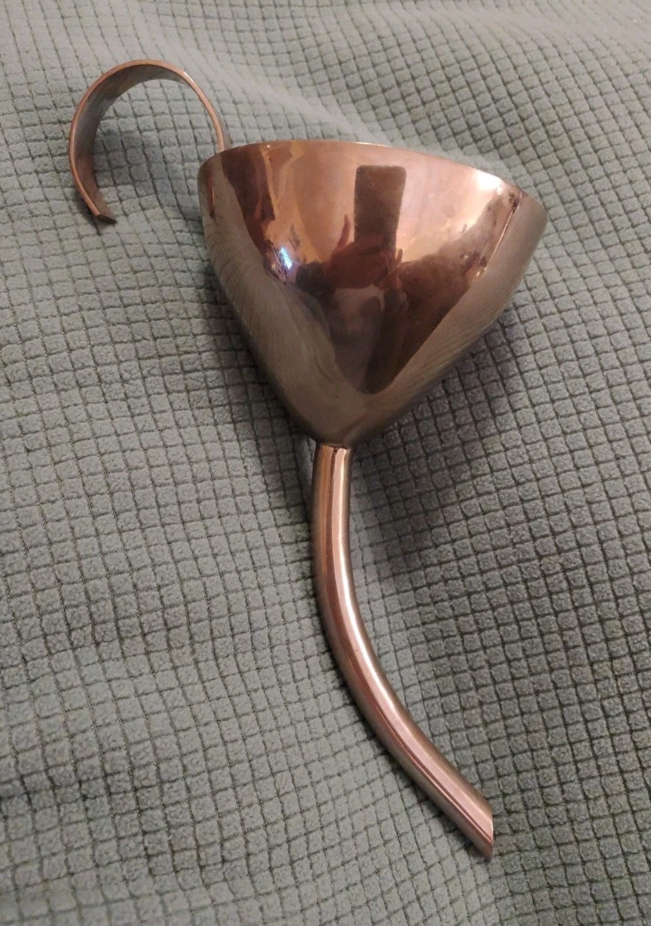Vintage Silver Plated Classic Curved Wine Funnel 8 Inches