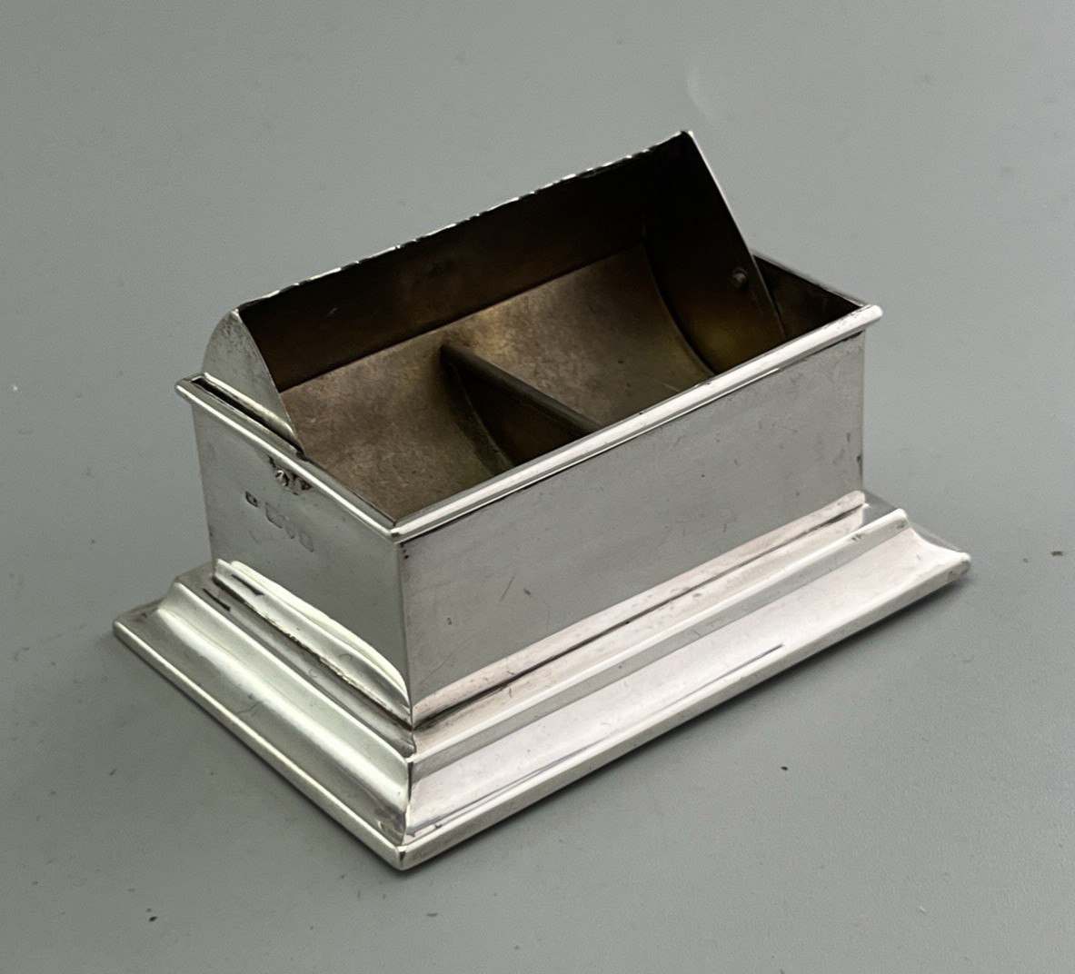 Edwardian Silver Double Stamp Box William Neale Chester 1902 ALZX