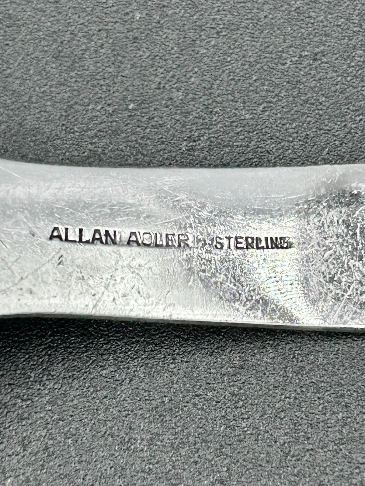 SUNSET BY ALLAN ADLER STERLING SILVER SAUCE LADLE 5 1/8 INCHES NO MONOGRAM