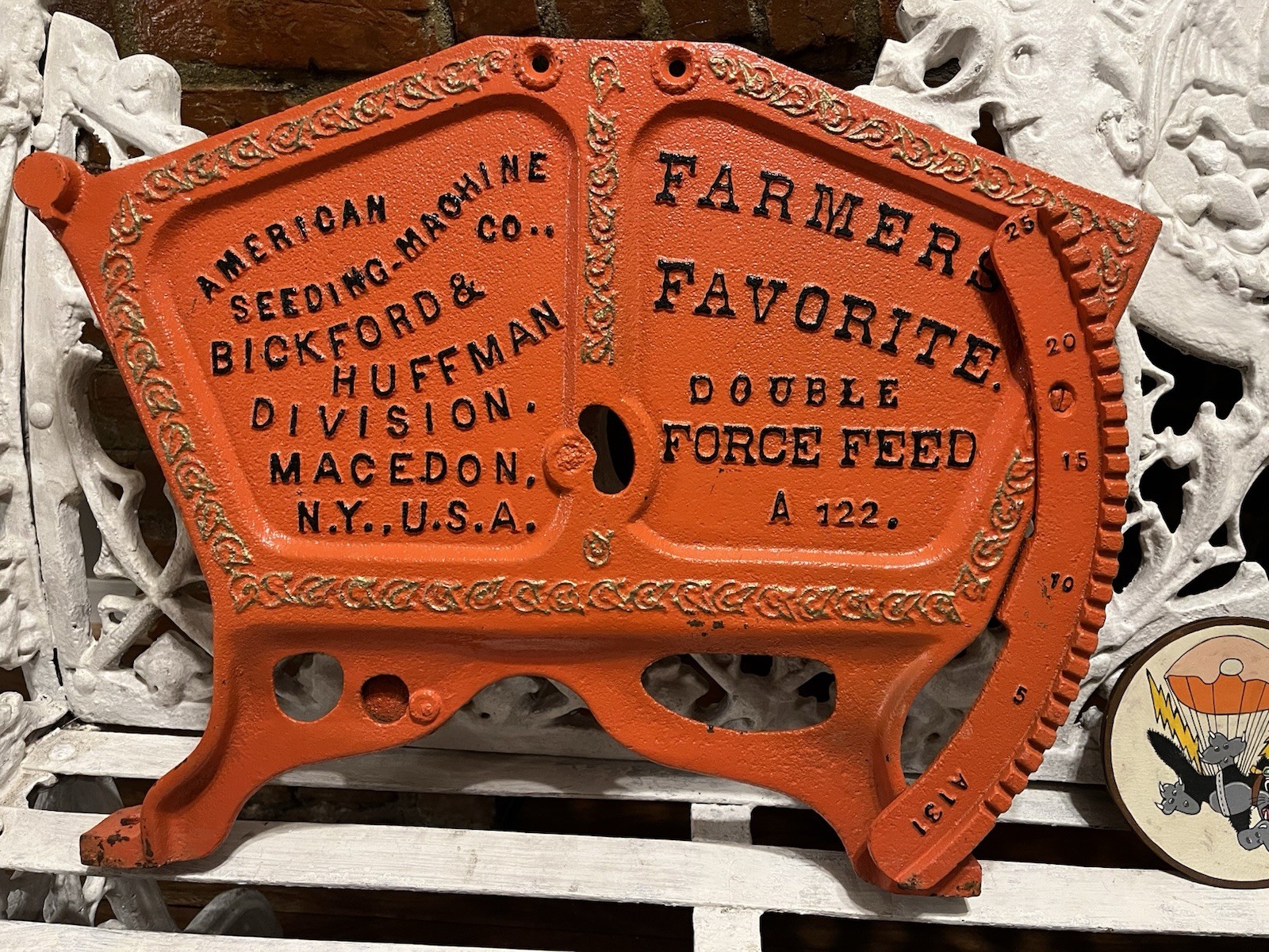 Cast Iron Industrial “Bickford & Huffman, Farmer’s Fav..” 1905-20, N.Y., U.S.A.