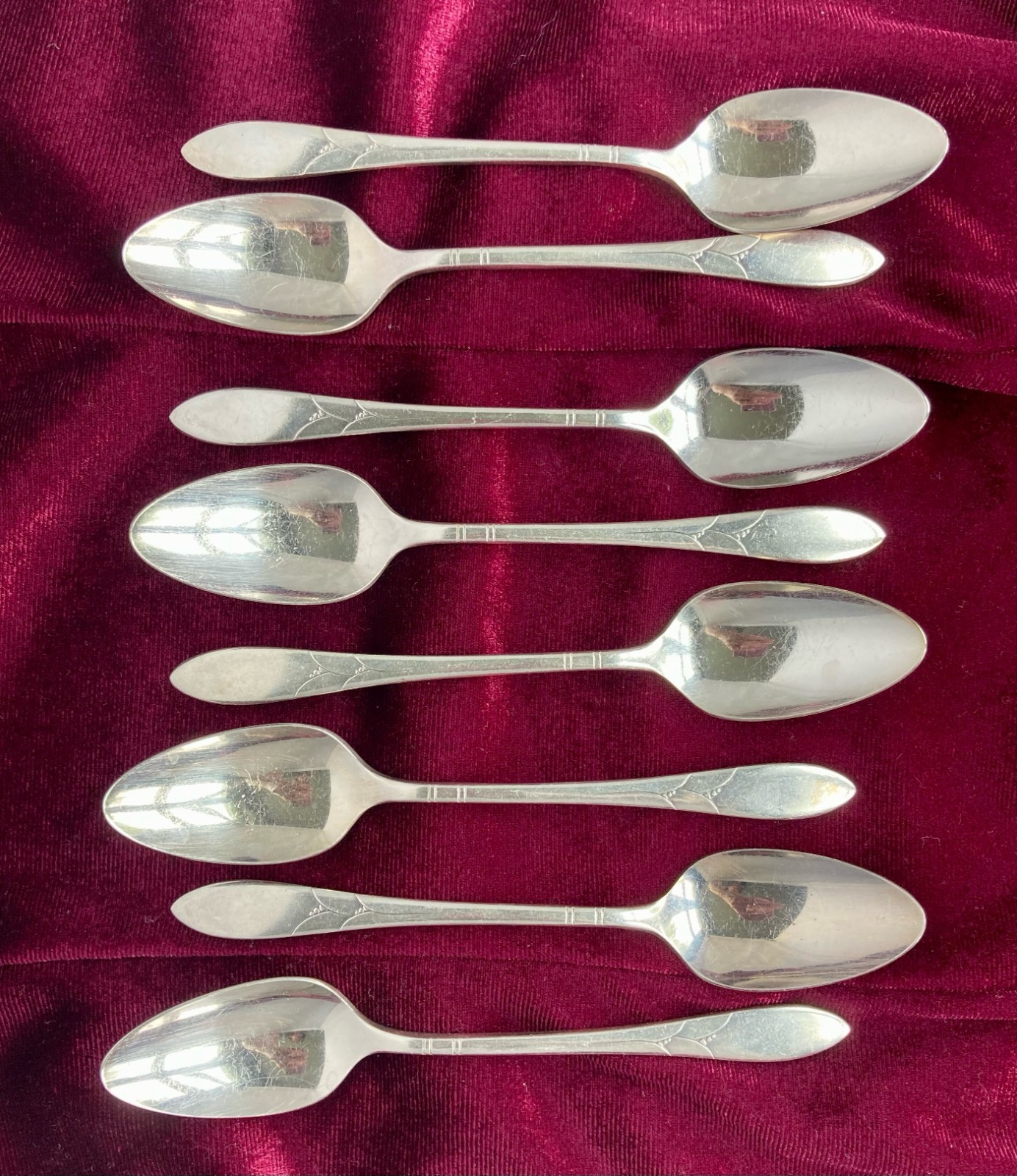 Vintage Community Lady Hamilton Silverplate Teaspoons Set of 8