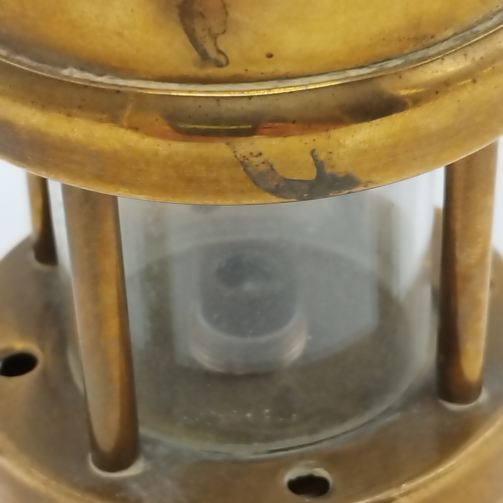 Ferndale Coal & Mining Co Solid Brass Miner’s Lamp Intact, Unused, Light Patina
