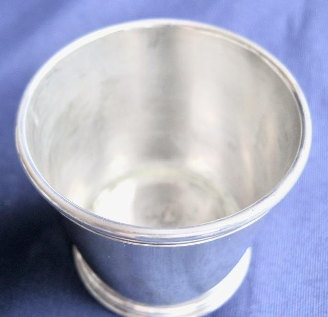 Benjamin Trees Sterling Silver Mint Julep Cup 1.75″ 2 oz capacity Engraved 1966