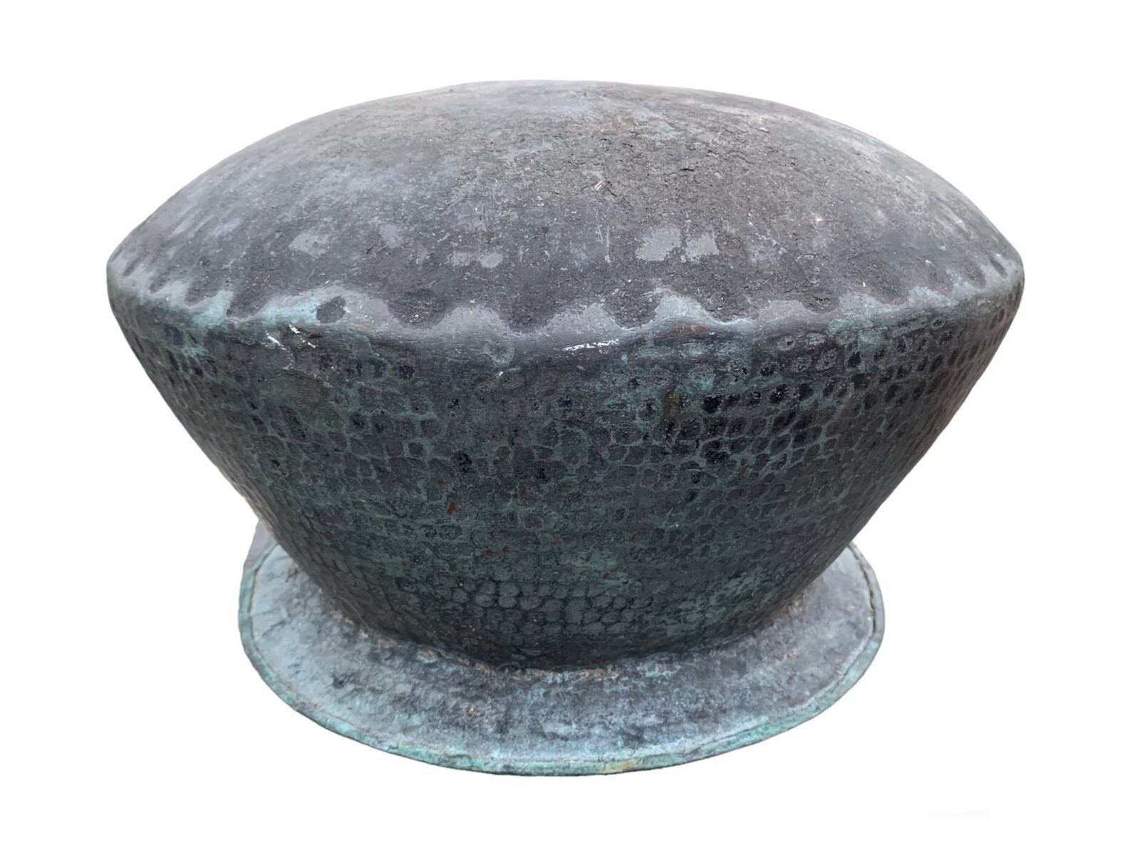 Fab large Eastern antique plant pot / planter in Copper