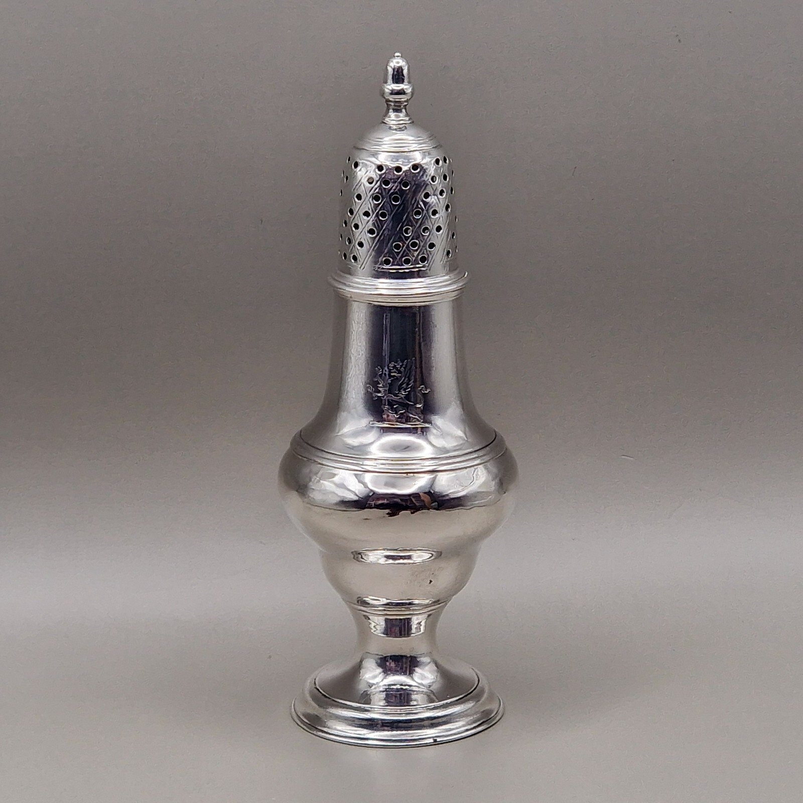 Georgian Solid Silver Muffineer Sugar Caster by Thomas Daniell London 1780