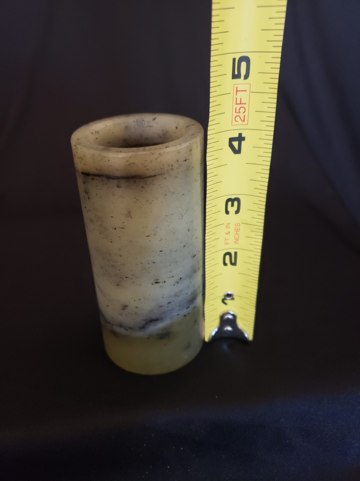 Chinese Cylindrical Multi Colored Jade/Hardstone Brush Pot/Washer