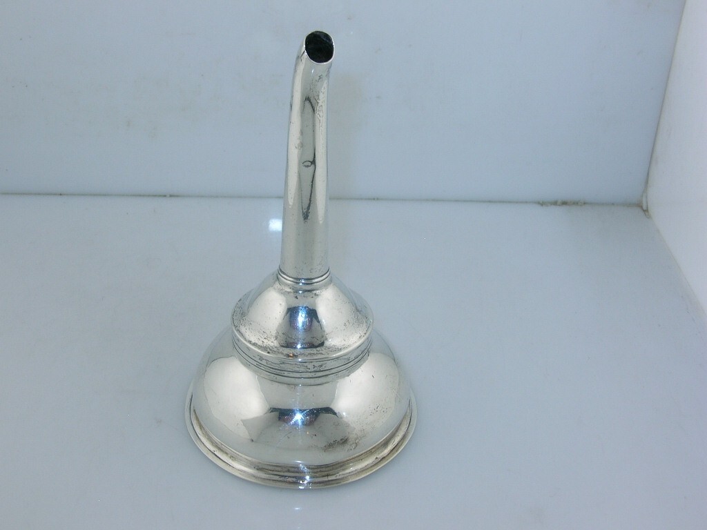 Early Scottish Silver Wine Funnel & Stand CHARLES JAMIESON of Inverness