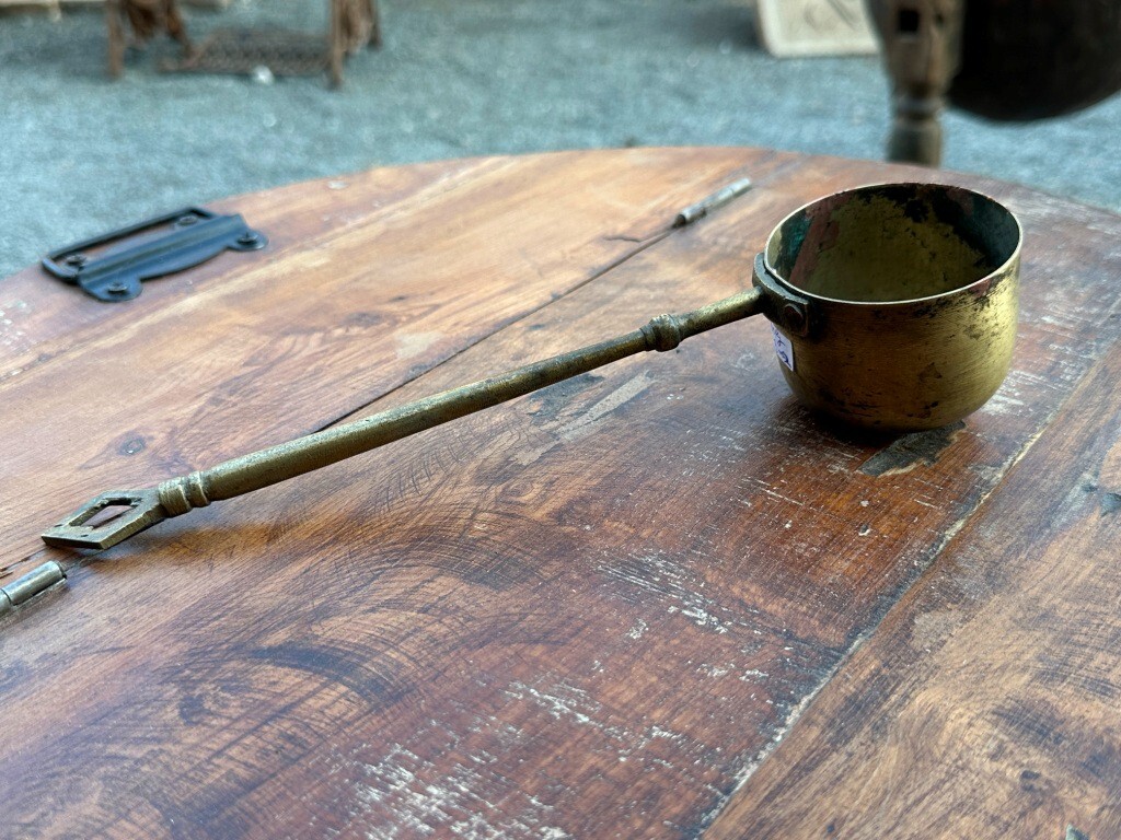 1700’s Antique Old Brass Hand Forged Beautiful Cooking Ladles