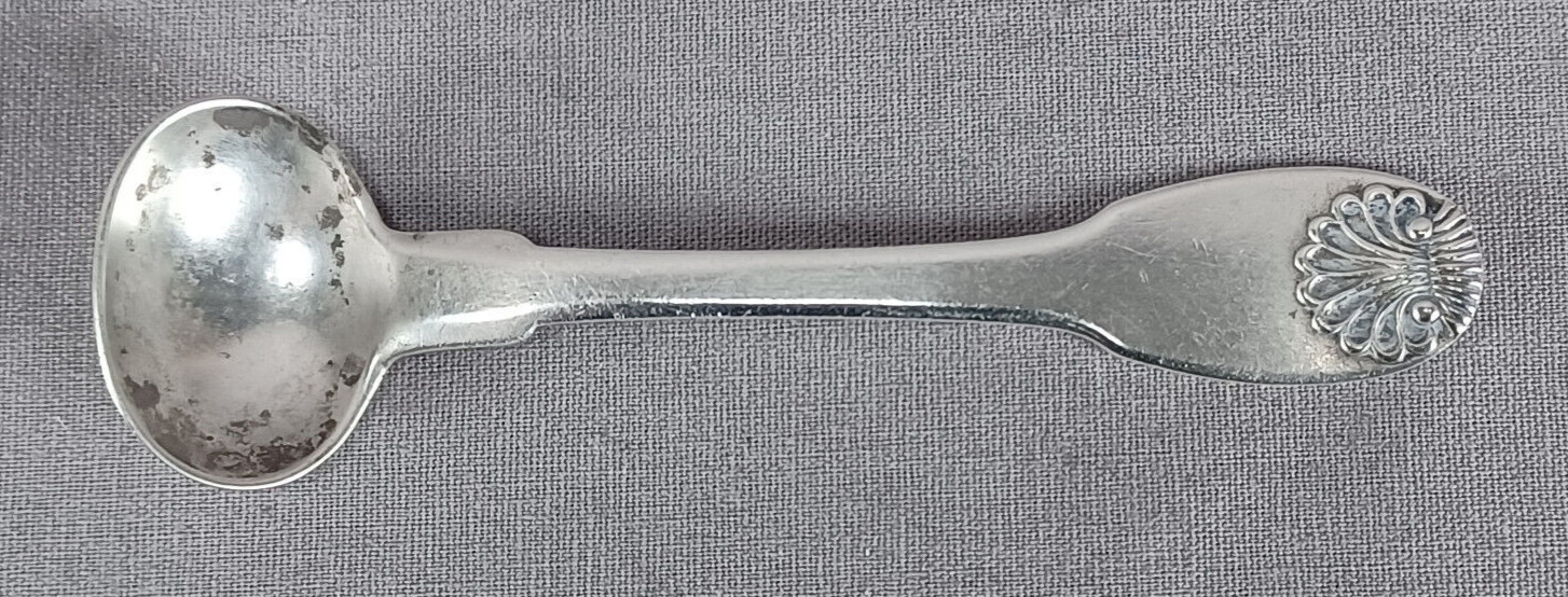 Cleveland & Post New London CT Coin Silver Salt Spoon Circa 1815-1837