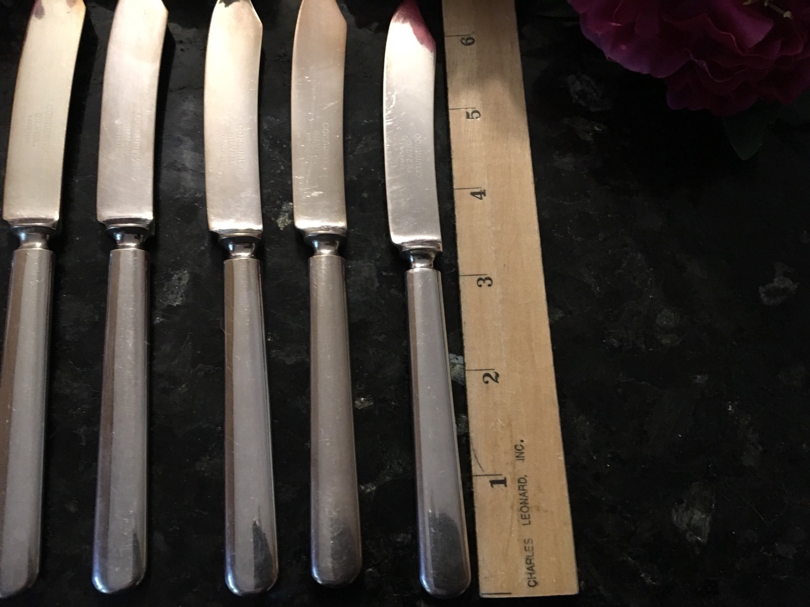 6 Community Silver ~ Triple Plus ~ 6.5″ Butter or Jelly Spreader Un-Monograms