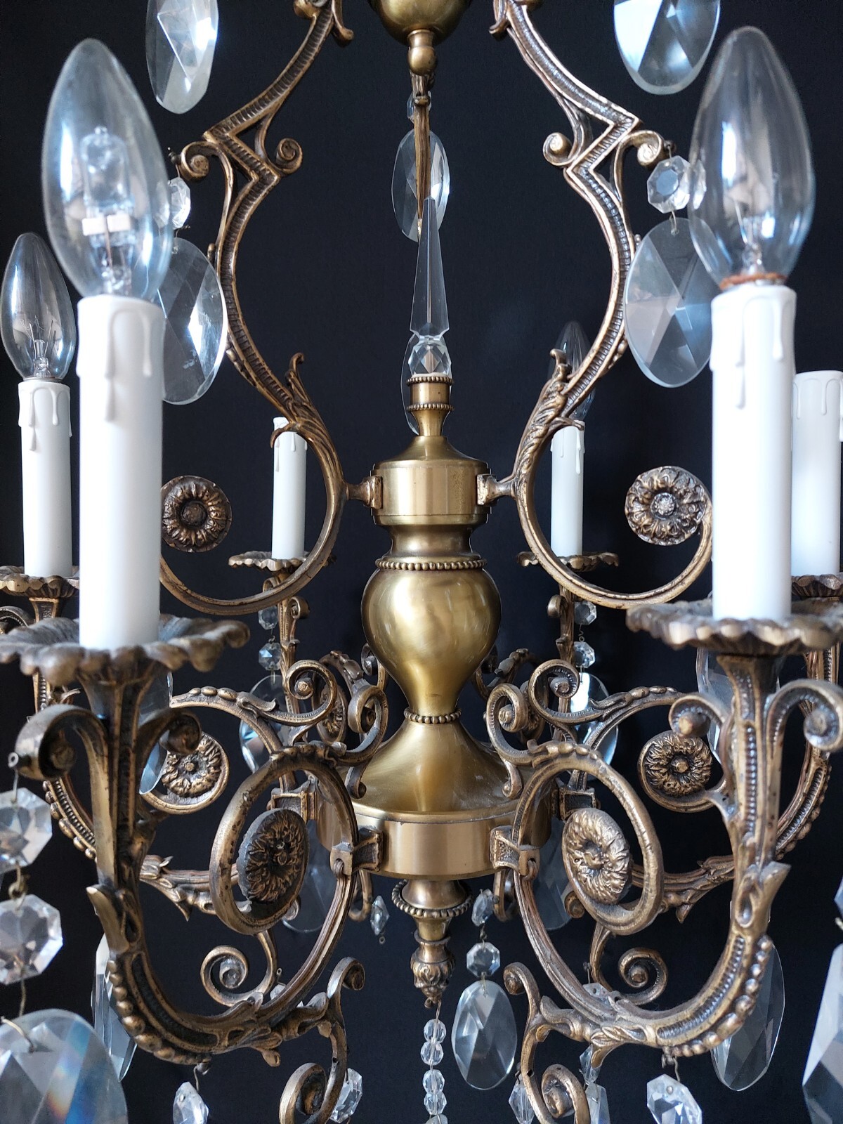 Chandelier Large Vintage Ceiling Light Lamp Lighting Fixture 6 Lights