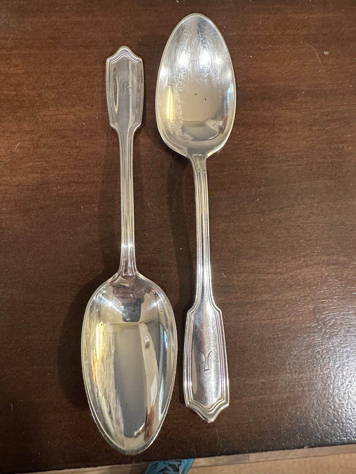 Beautiful Set Gorham 1908 Electroplated 7.5 Inch Spoons Engraved With An A