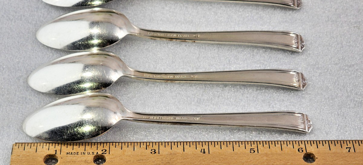 I.S. CENTURY Holmes & Edwards Silver Plate 1923 Teaspoons (6)-Free Shipping!