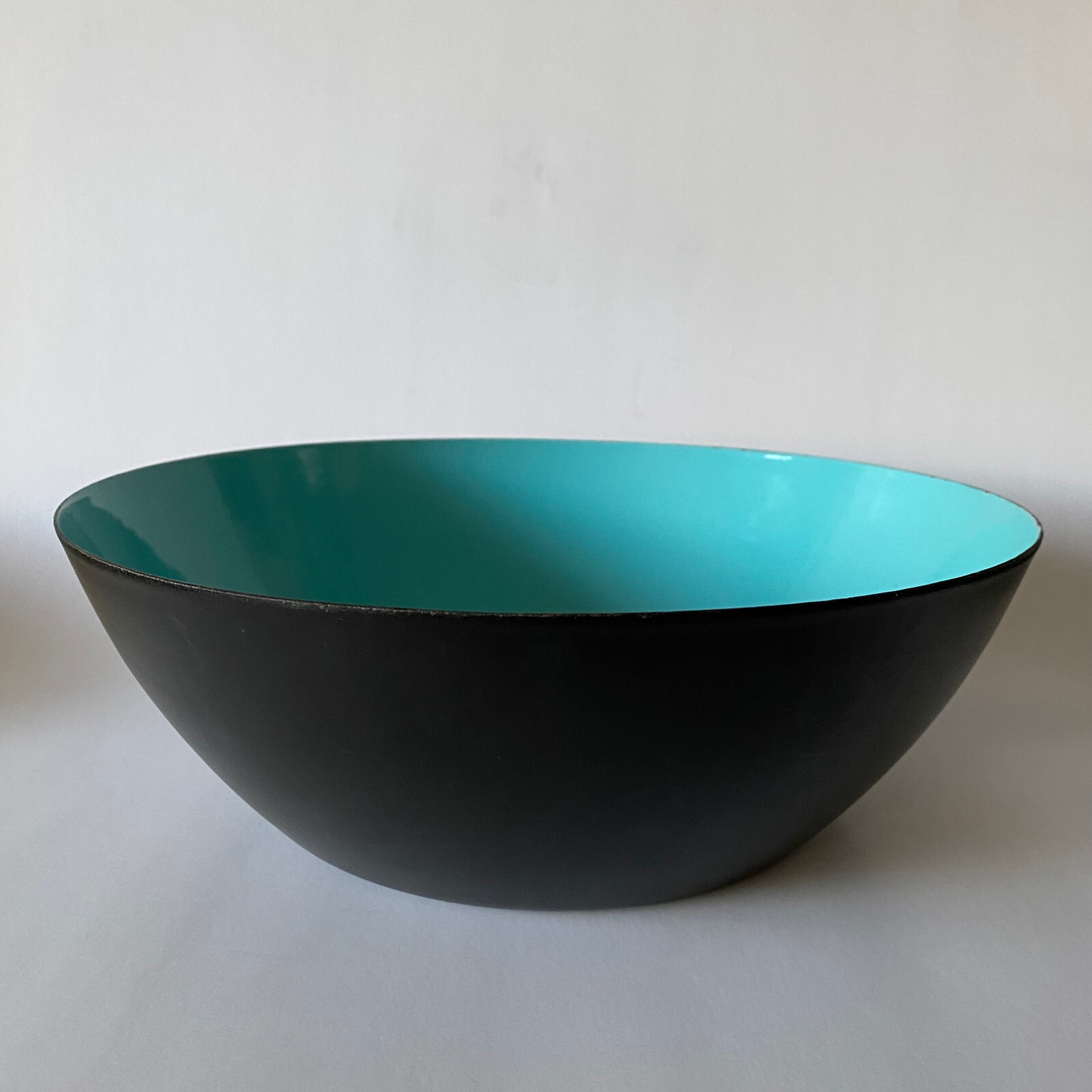 3 Vintage Krenit Bowls aqua / turquoise Denmark Mid Century Modern