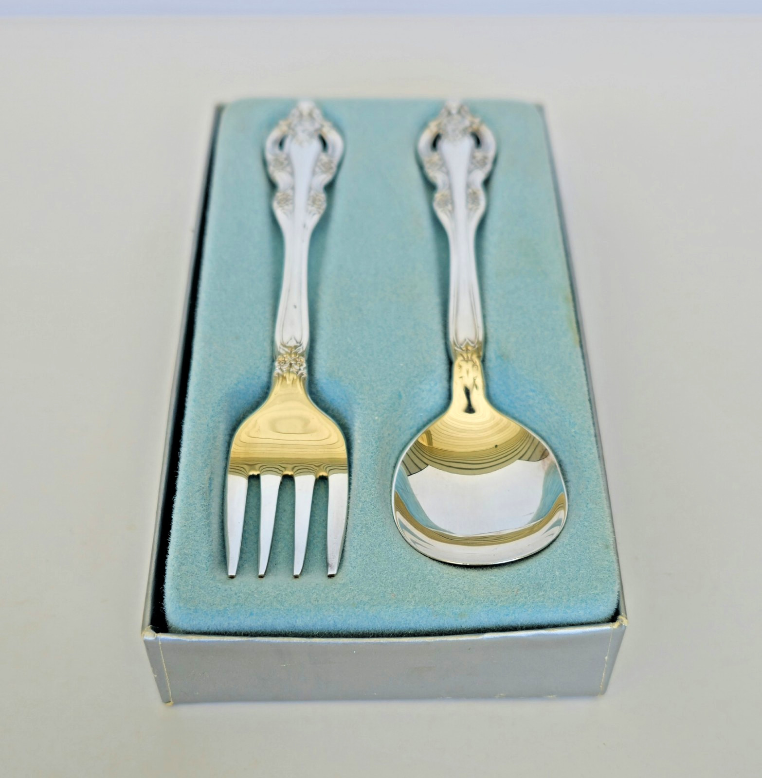 Oneida Community Silverplate Affection Baby Set -OFFERS WELCOME
