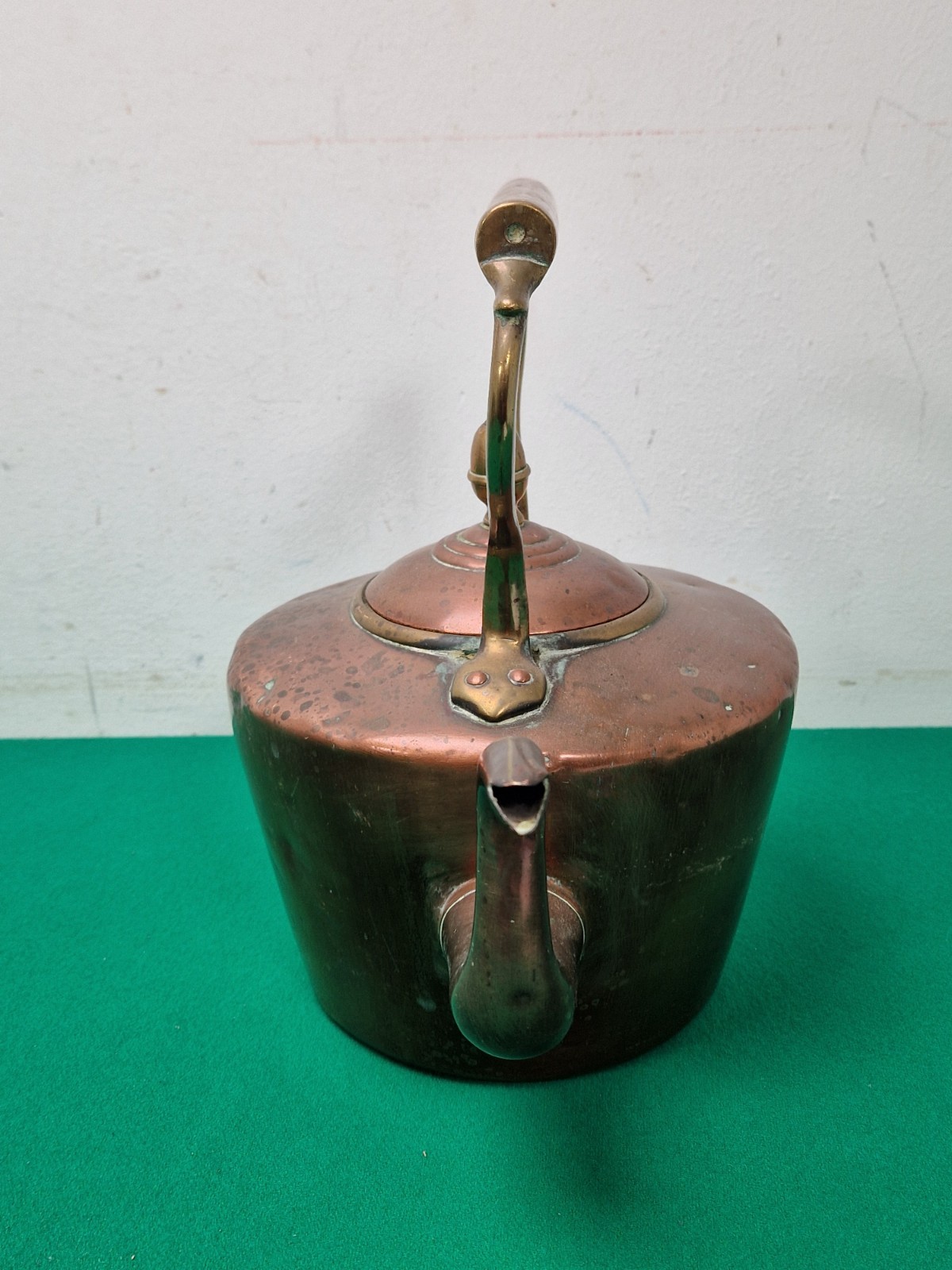 Antique Victorian William Soutter & Sons #6 Copper Spirit Kettle Dovetail
