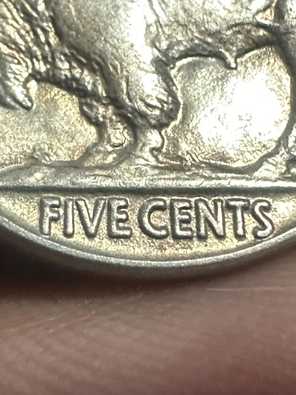 1935 Buffalo Nickel Coin Almost Uncirculated Full Horn 5 Cents