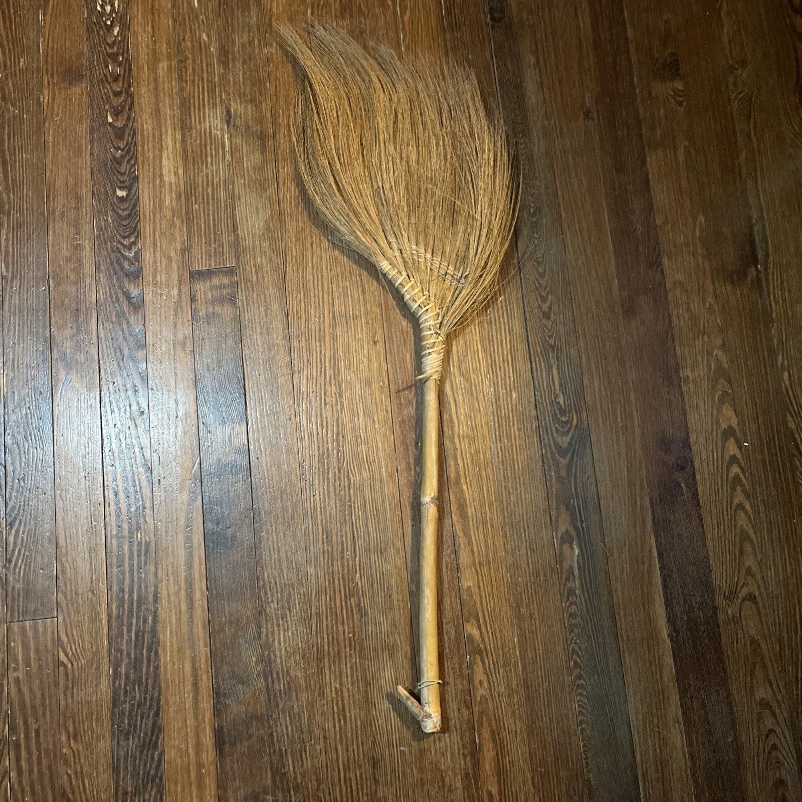 Vintage Handmade Straw Fireplace Hearth WHISK Broom Primitive Farmhouse 36” T