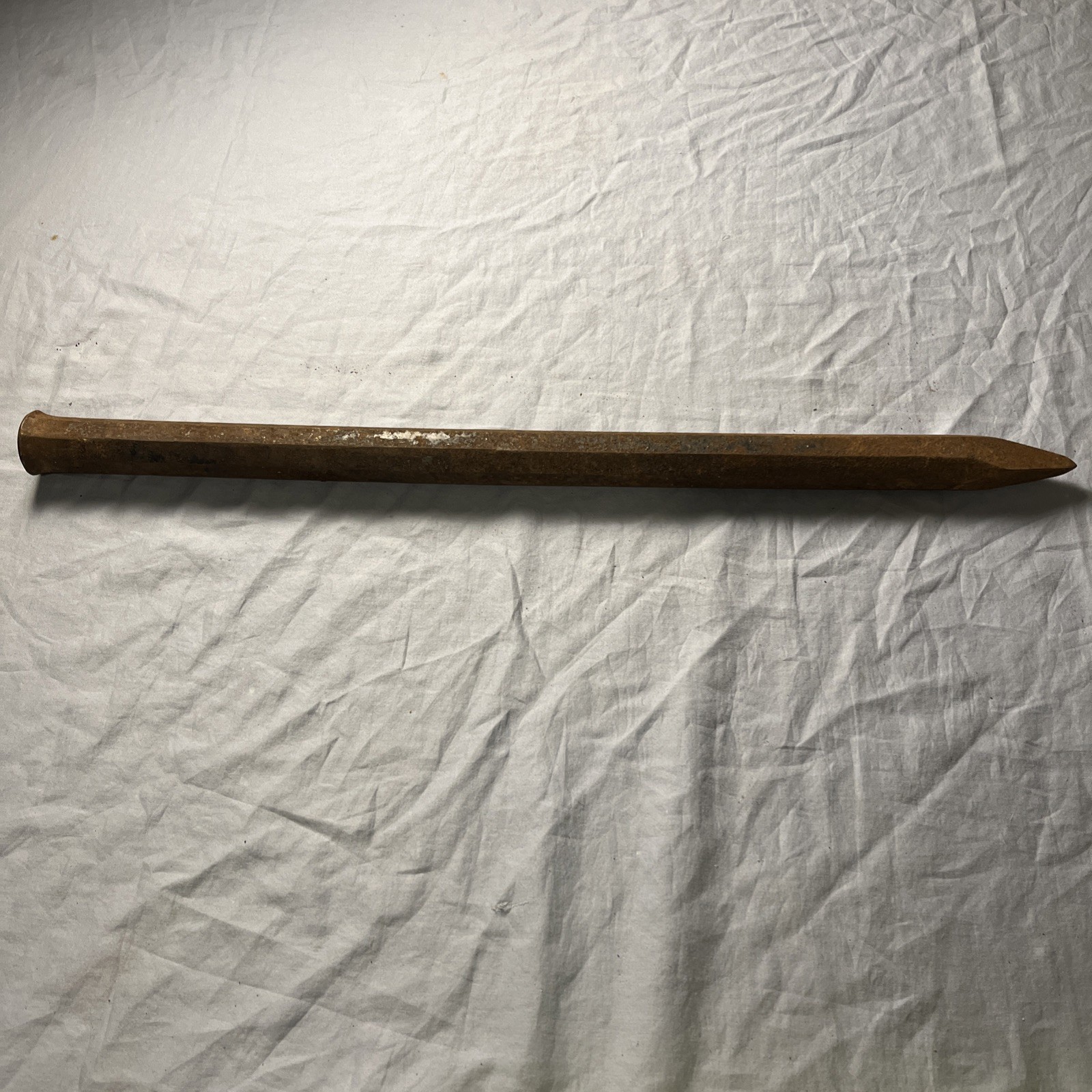 Antique 2’ Long Metal Nail / Stake – 8 Lb 7 Oz – Total Weight New Old Stock