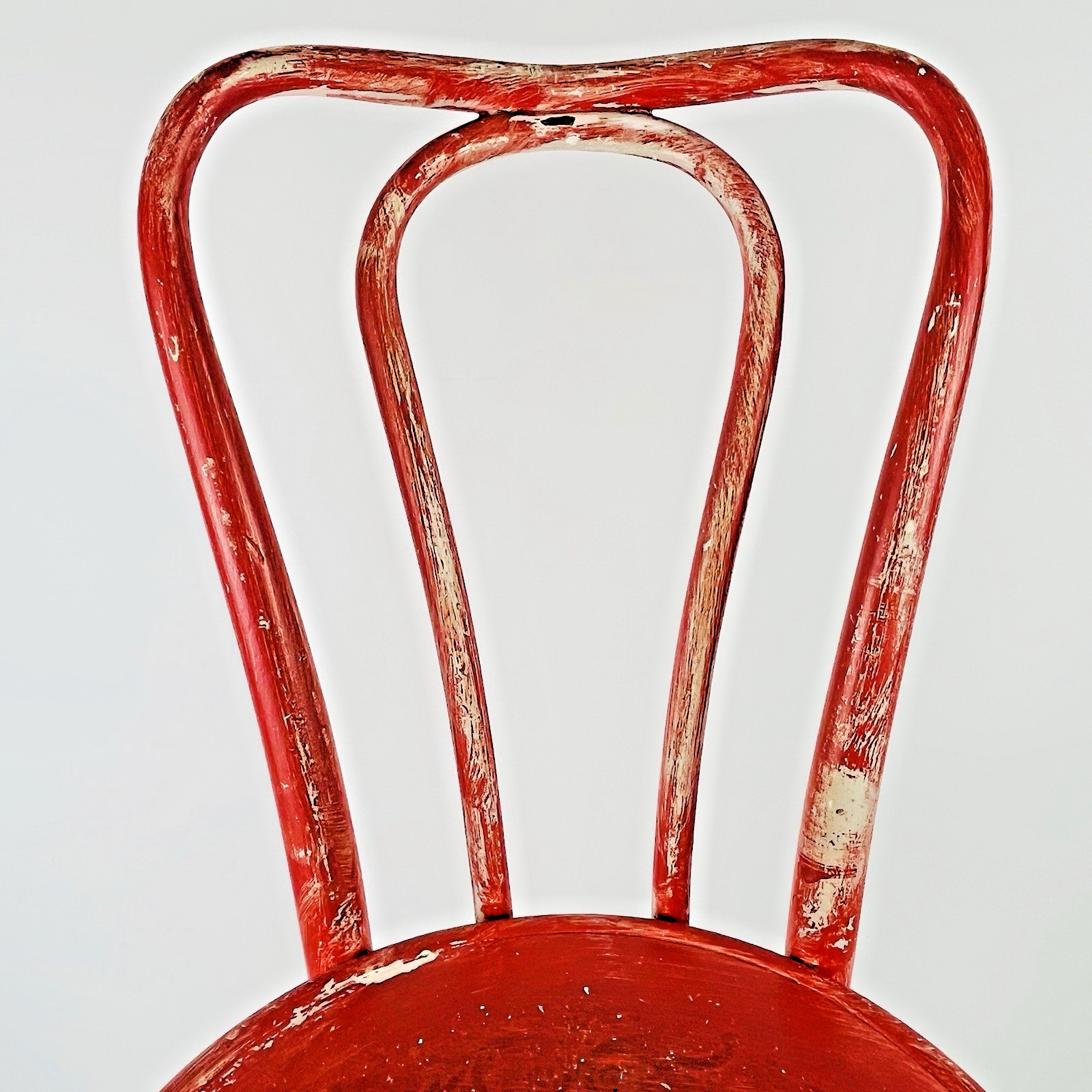 Jacob & Josef Kohn Wien No. 48/3 Bentwood Chair Old Painted Patina Paper Labels