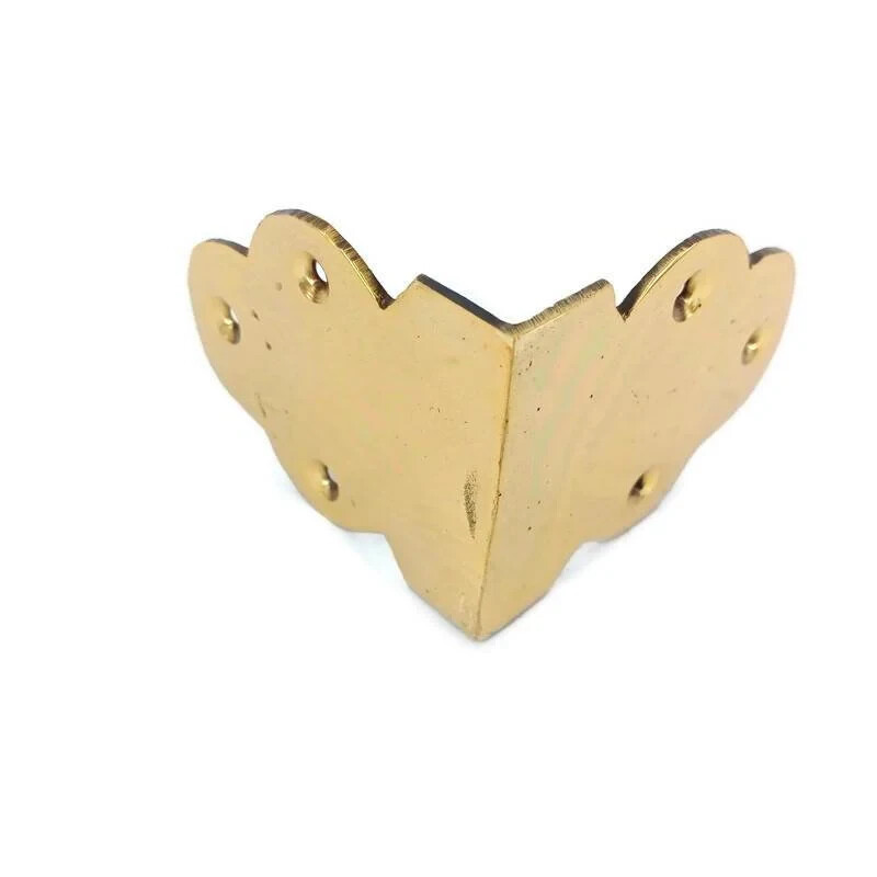 solid brass small 2.1/4″ inch Box Corner Table support bracket angle 6 cm