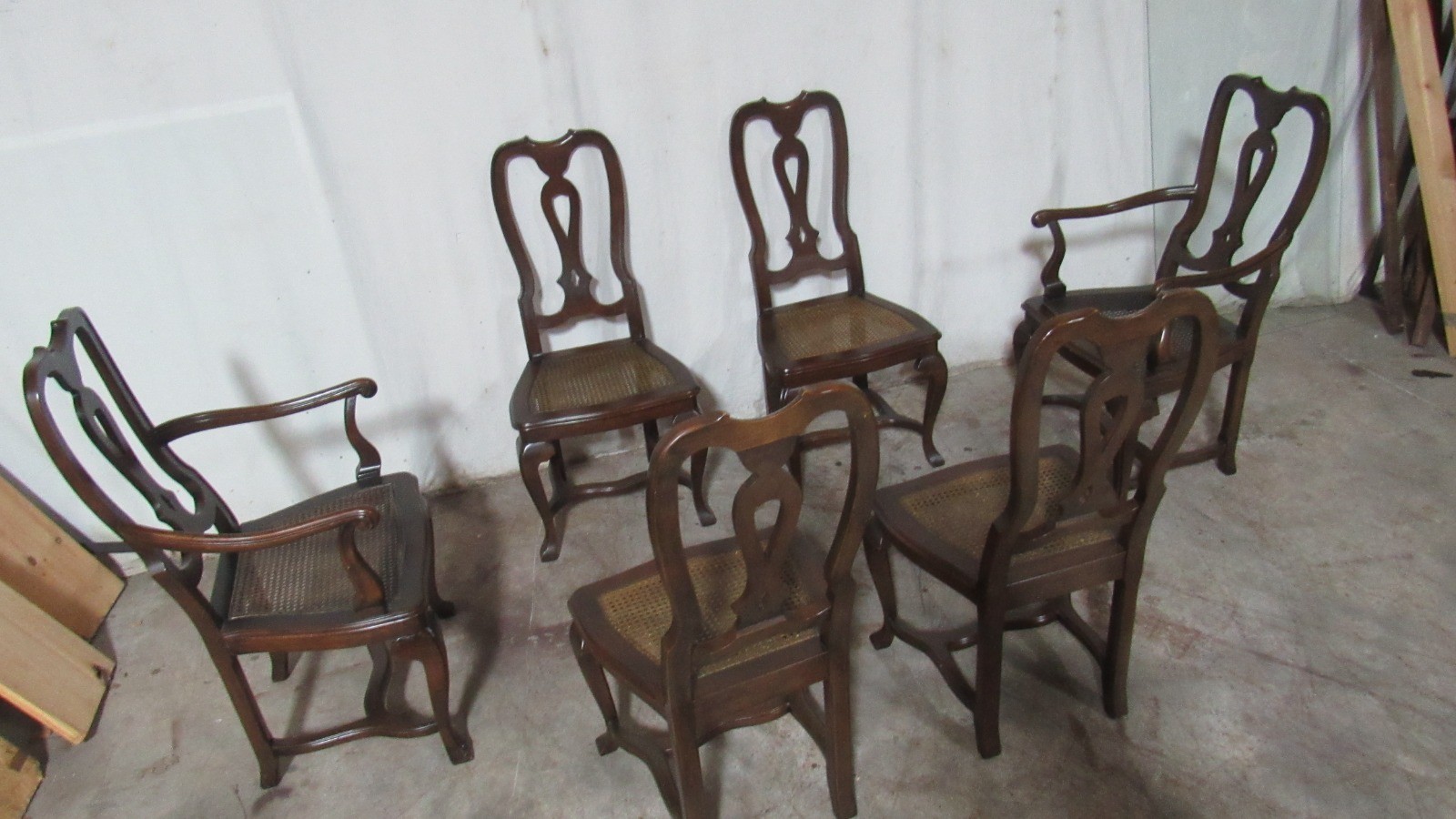 Set Baker Dining Room Chairs Kitchen Farmhouse Rustic