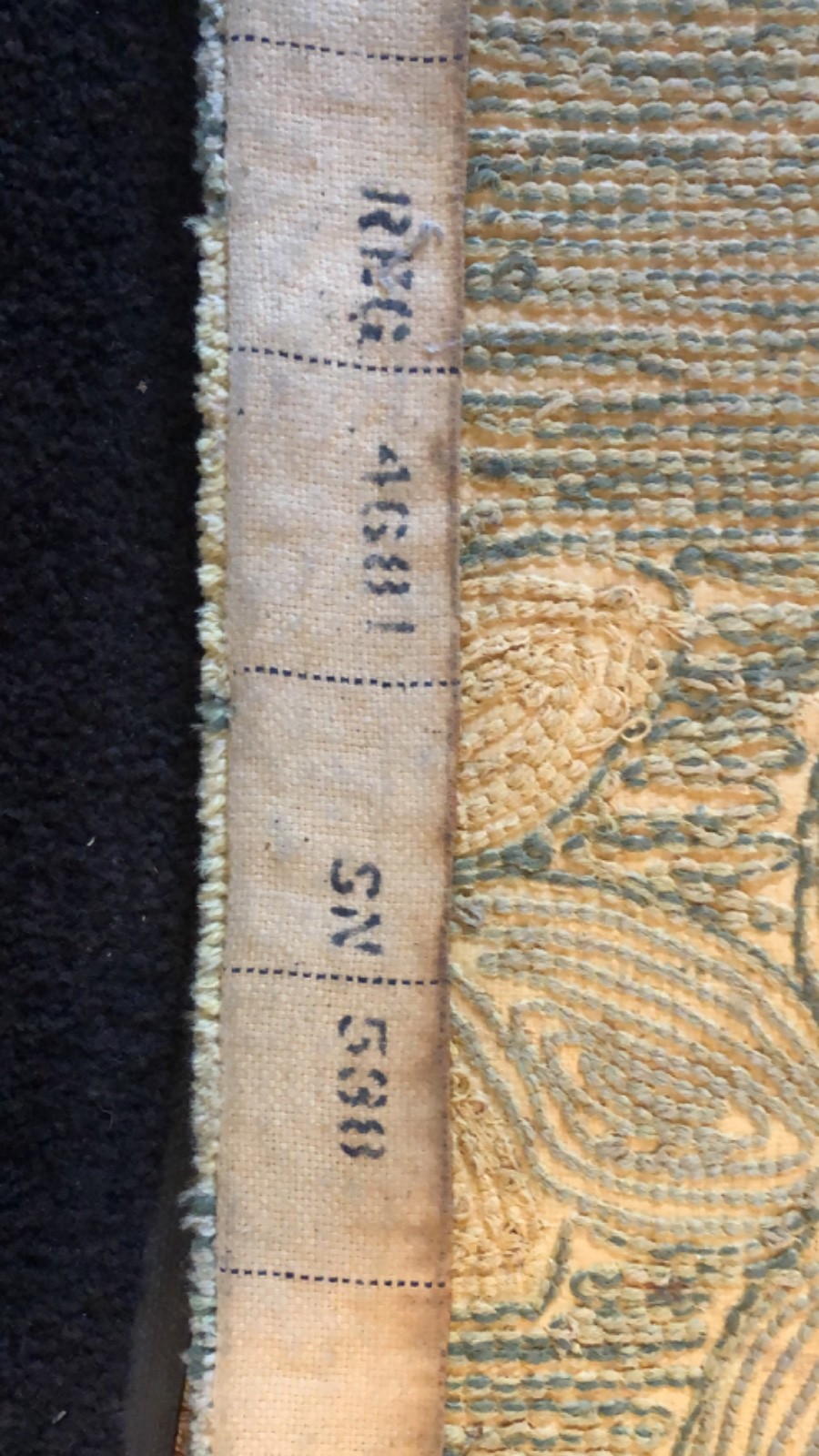 Edward Fields 3’x 5’, Signed & Numbered, 100% Virgin Wool; 1970 Vintage Area Rug