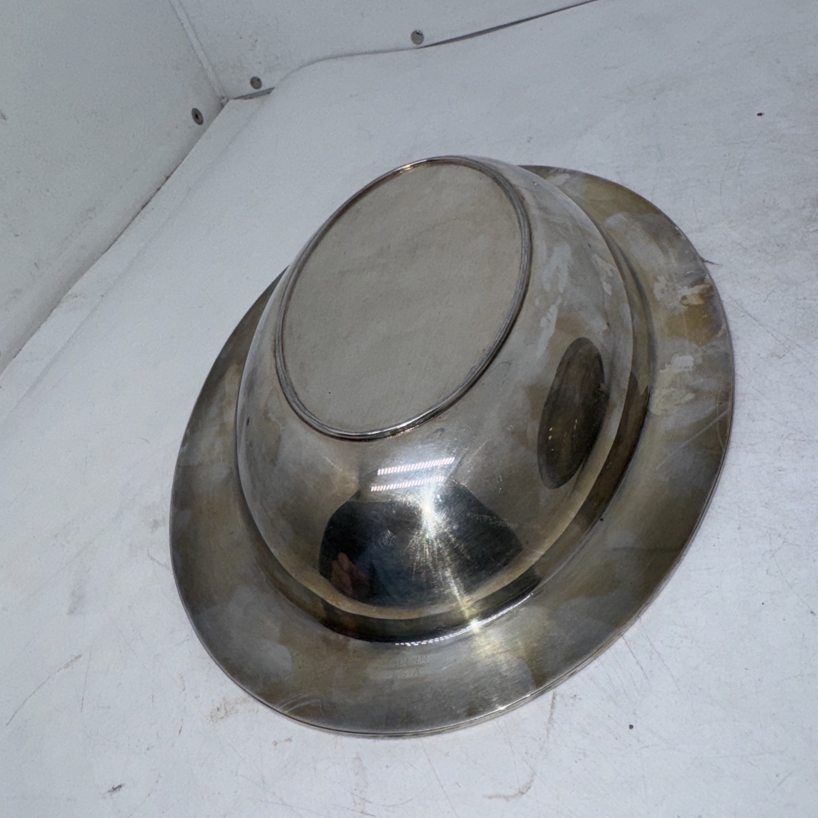 Vintage Pairpoint Sheffield Silver-Plated Serving Plate Tray With Lid 10” 04240