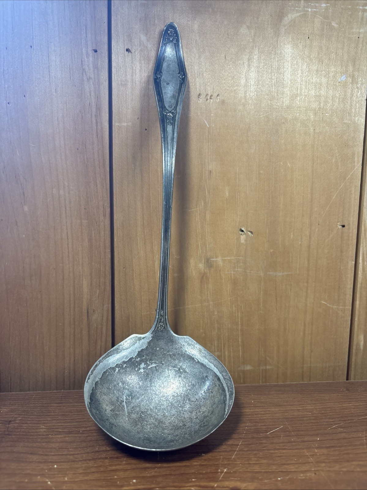 HOLMES AND EDWARDS 11 INCH SOUP OR PUNCH LADLE Antique Floral