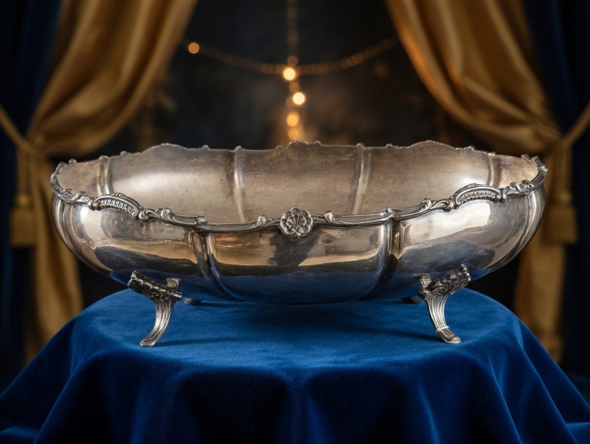 Vintage Camusso Sterling Silver 13″ CenterPiece Bowl Made in Peru – 846 Grams