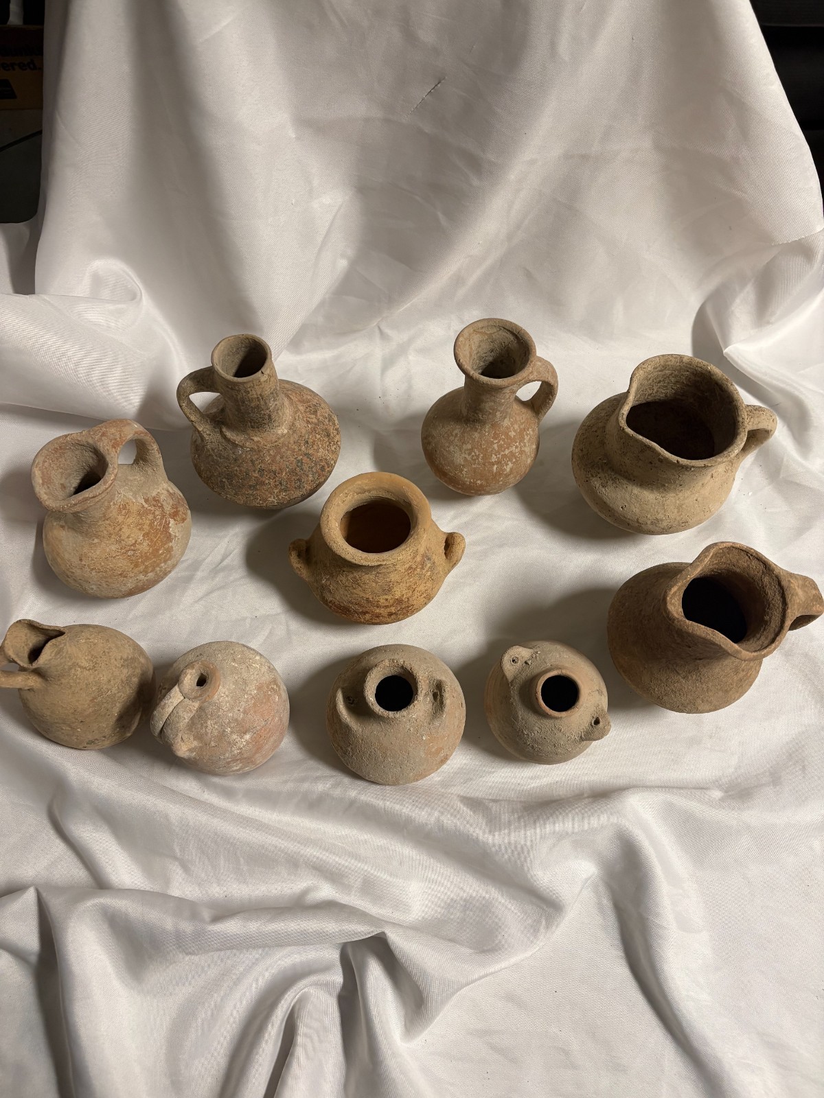 10 Ancient Holy Land Artifacts Roman Iron Age Pottery Collection w/ COA