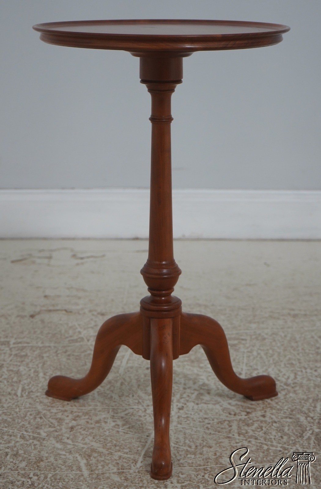 72911: Bench Made Solid Cherry Candle Stand Occasional Table