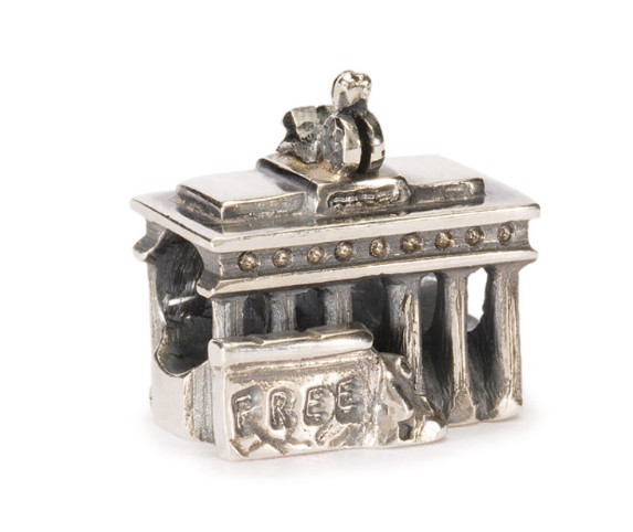 TROLLBEADS BRANDENBURG GATE Sterling Silver Charm RETIRED – RARE