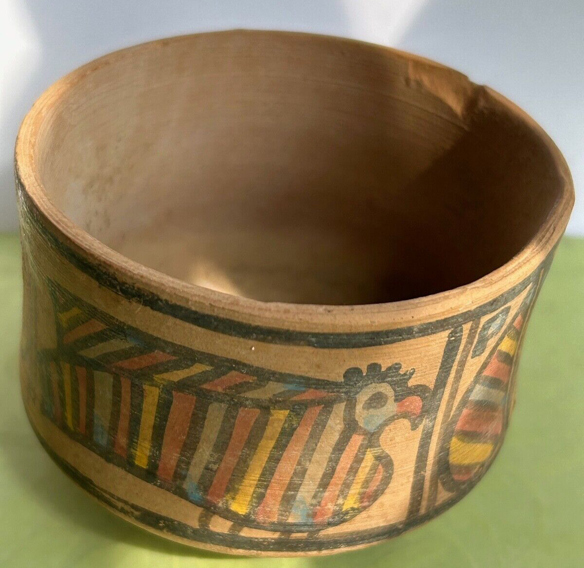 Amri Nal Pakistan pottery CUP Indus Valley ancient terracotta clay antique vtg