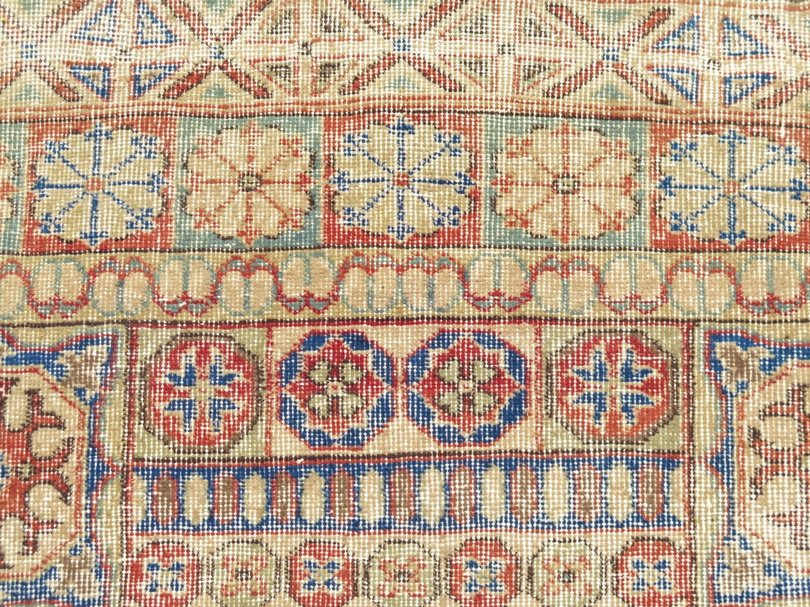 Turkish Classical Handmade Carpet, Vintage Multicolor Distressed Rug 48″x76″