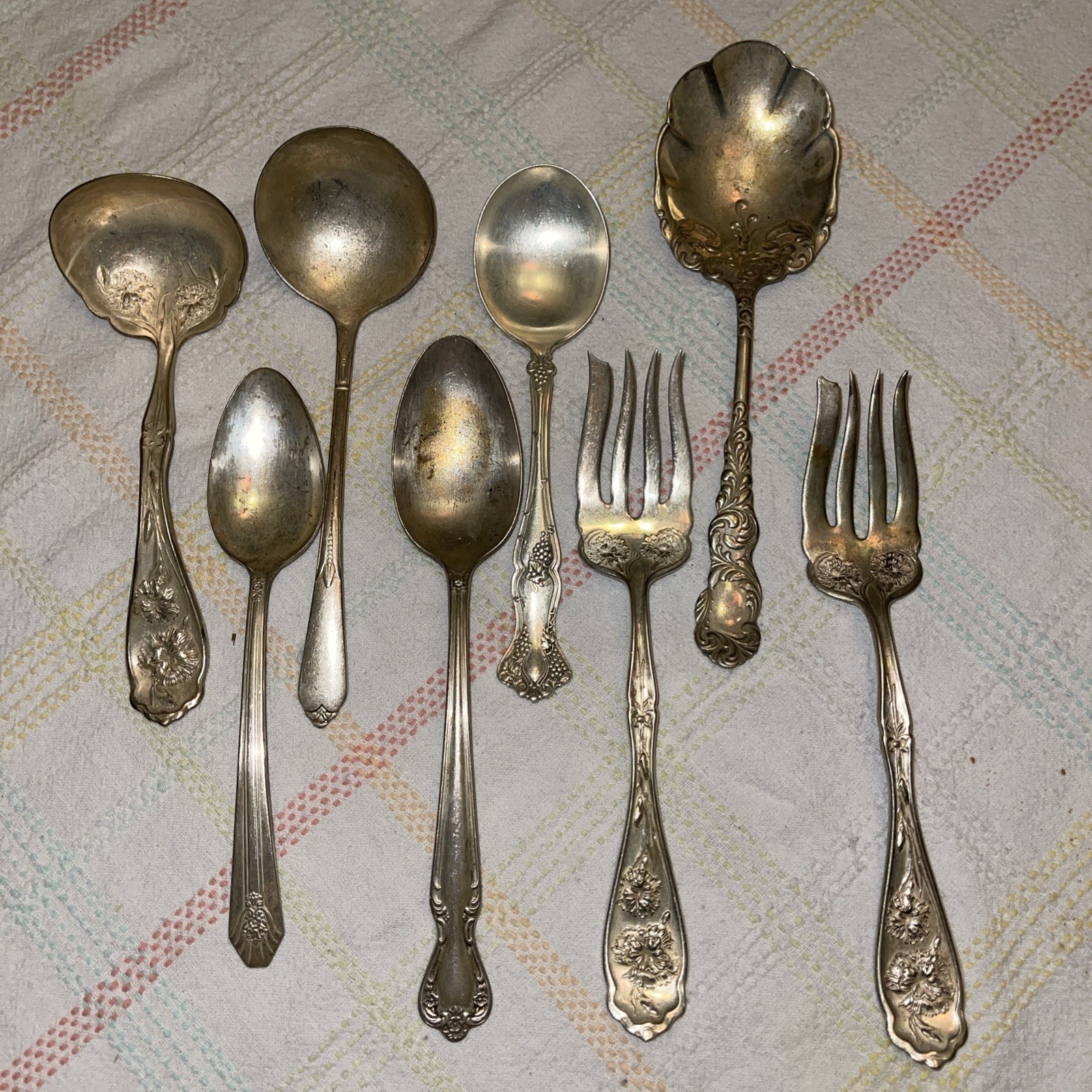 Lot Of 8 Vintage WM Rogers / 1847 Rogers Bros Silver Plated Serving Pieces