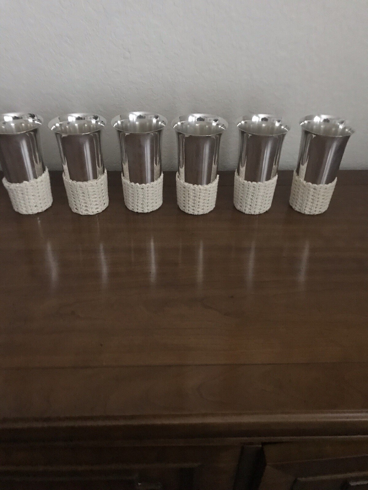 Beautiful Fisher Stering Silver 5 1/4” Tumblers Pattern 76 Set Of 6