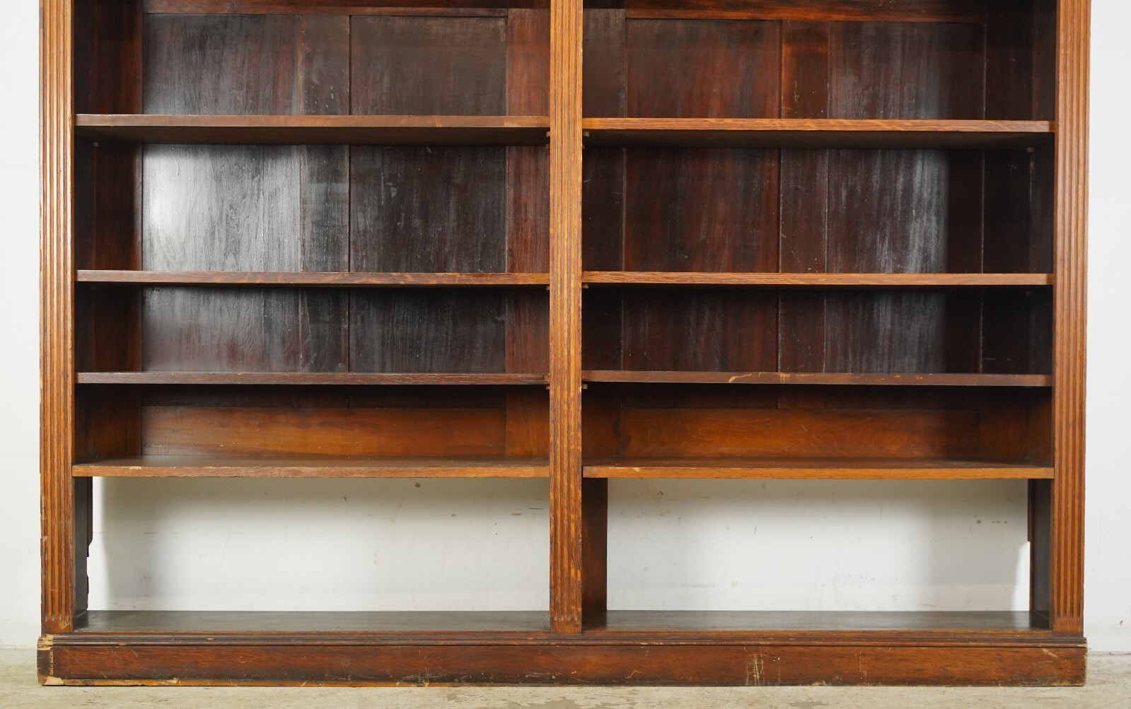 Reclaimed 81.5 in. Wood Built-in Library Bookcase