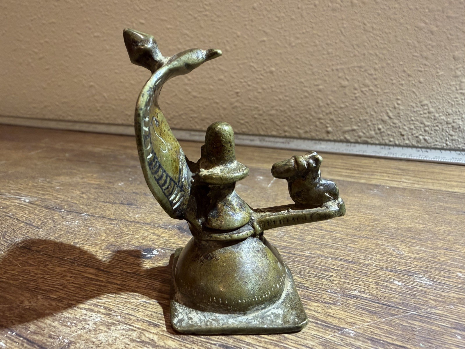 BRONZE SHIVALINGAM , COBRA NANDI , FINE A3