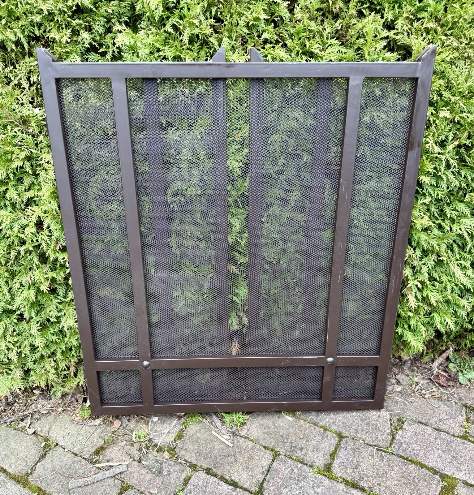 SPARK ARRESTOR SCREEN Folding Metal FIREPLACE INSERT Vintage Architecture
