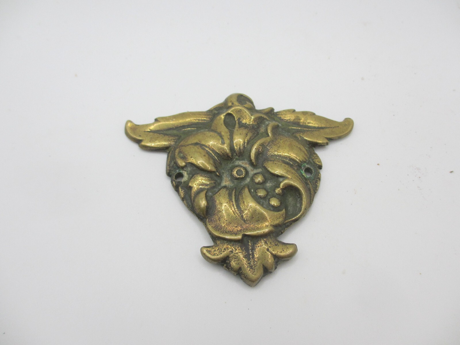 Victorian Brass Furniture Ormolu French Hardware Husks Rococo Georgian Old Gilt